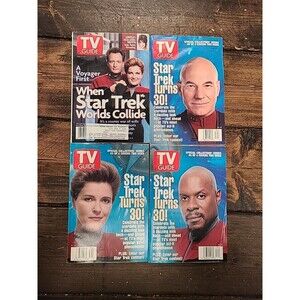 Vintage TV Guide: Star Trek Cover #'s 2,3,4 August 24, February 17th Lot Of 4